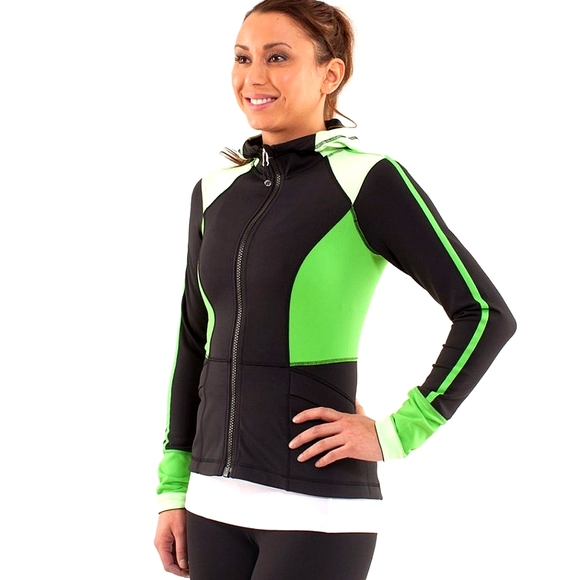 Lululemon Studio Surf Jacket Size 6 Black / Faded Zap / Frond - Picture 3 of 16